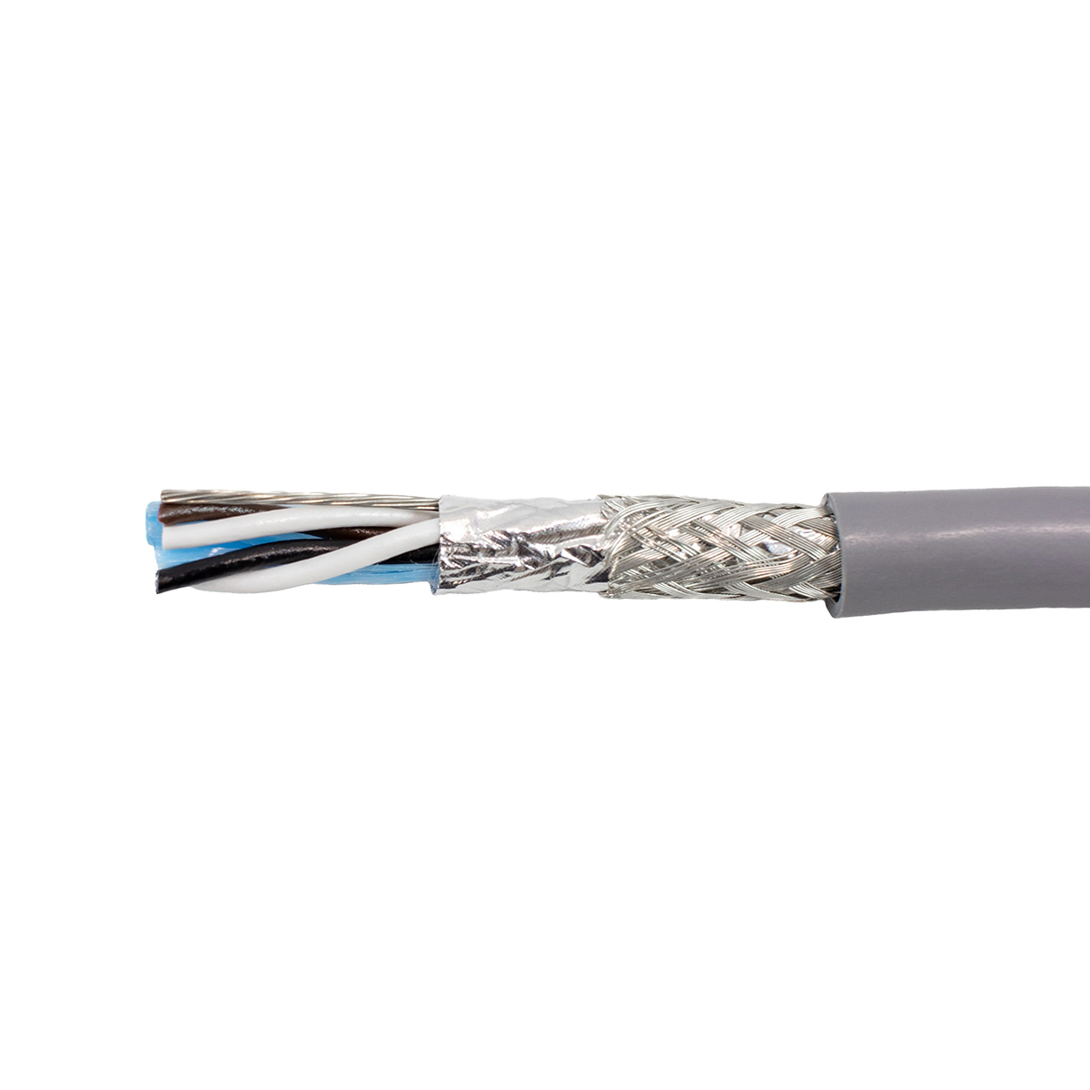Alpha Wire Alpha Essentials Communication & Control Series Data Cable, 2 Pairs, 4 Cores, 0.25 mm², Screened, 24 AWG,