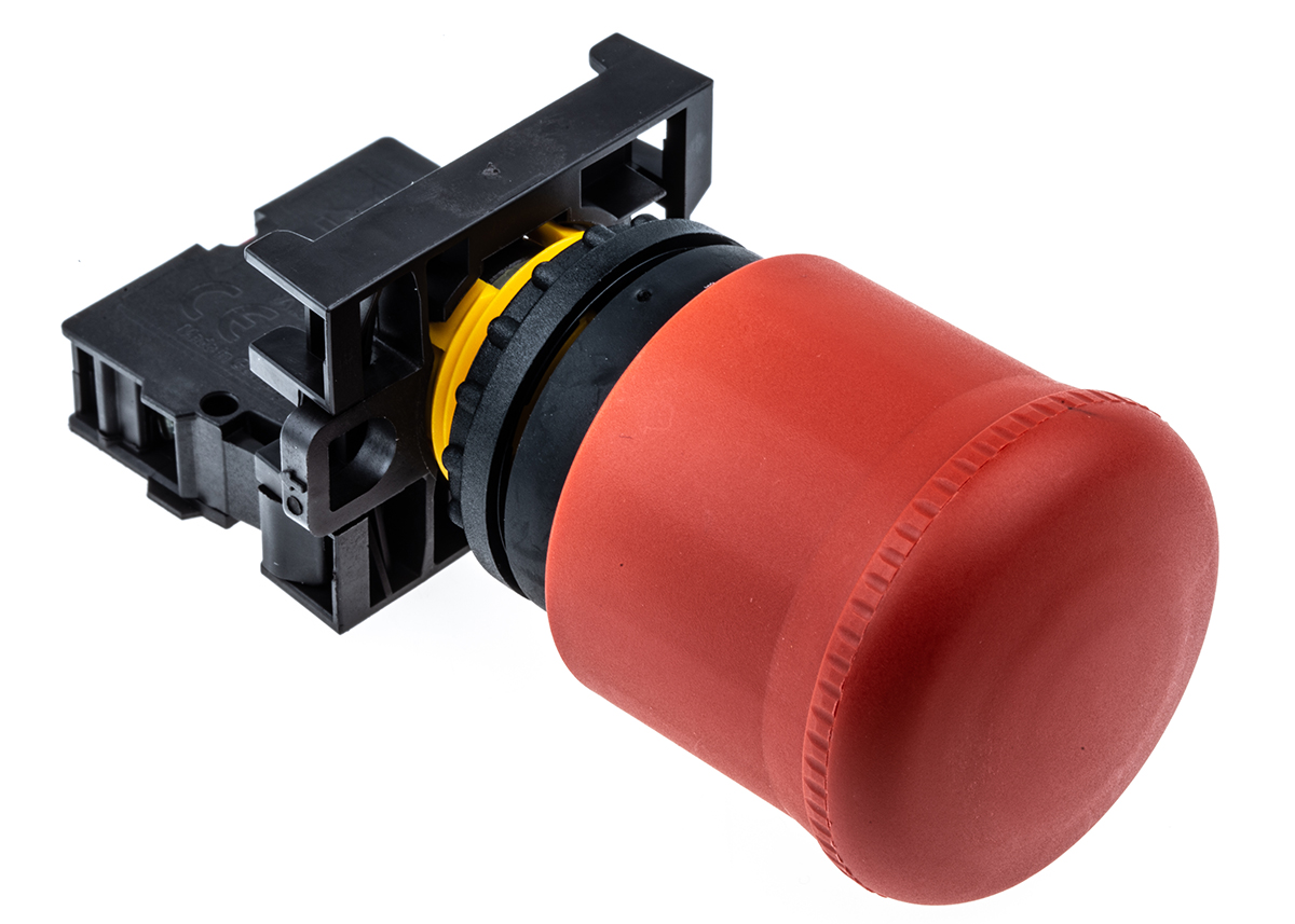 Eaton RMQ Titan M22 Series Pull Release Emergency Stop Push Button, Panel Mount, 22mm Cutout, 1NC, IP66, IP67, IP69K
