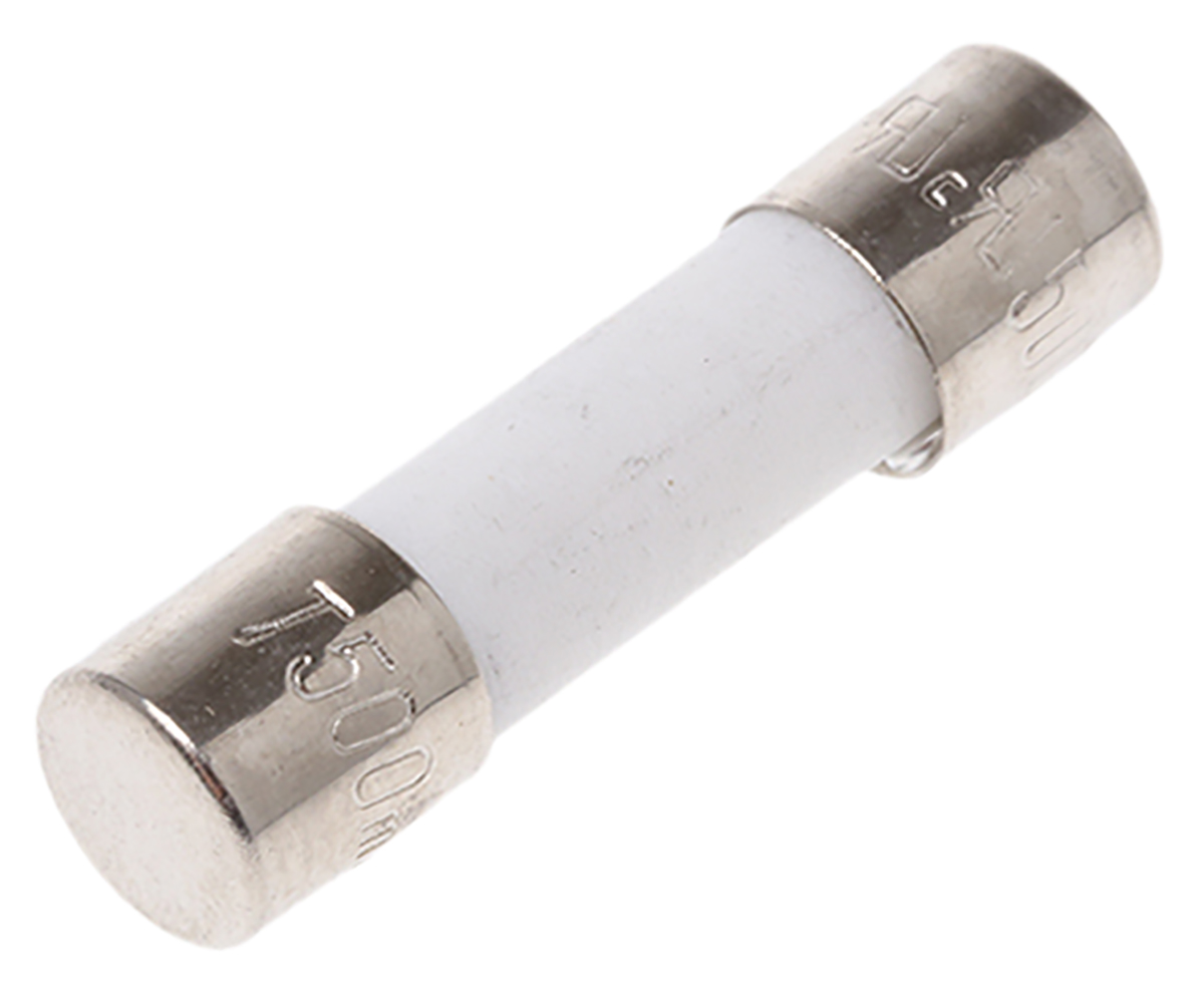 RS PRO 500mA T Ceramic Cartridge Fuse, 5 x 20mm