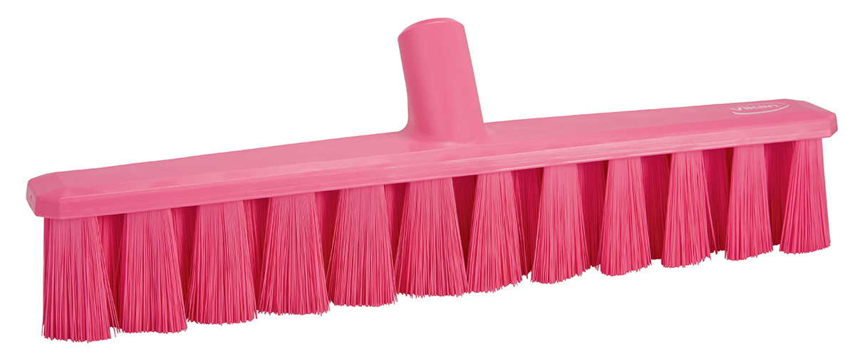 Vikan Broom, Pink With PET Bristles