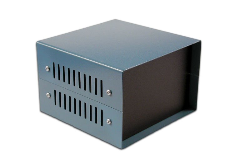 Hammond 1458 Black, Aluminium & Steel Metal Case, 203 x 254 x 101mm
