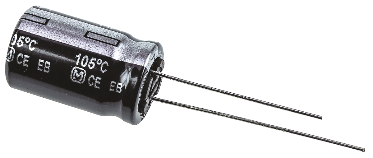 Panasonic 330μF Aluminium Electrolytic Capacitor 63V dc, Radial, Through Hole - EEUEB1J331