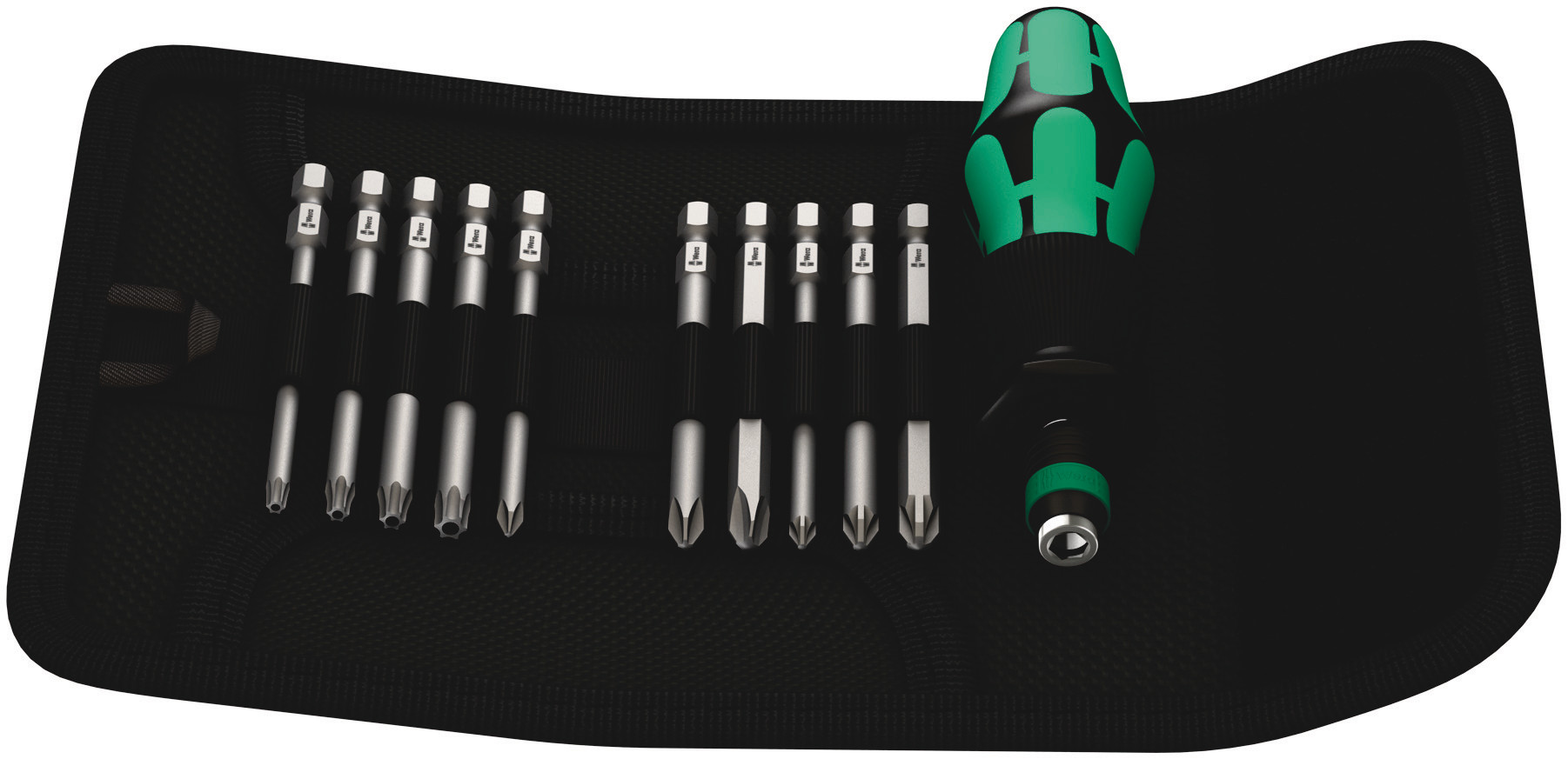 Wera Hexagon; Phillips; Pozidriv; Torx Interchangeable Screwdriver Set, 11-Piece