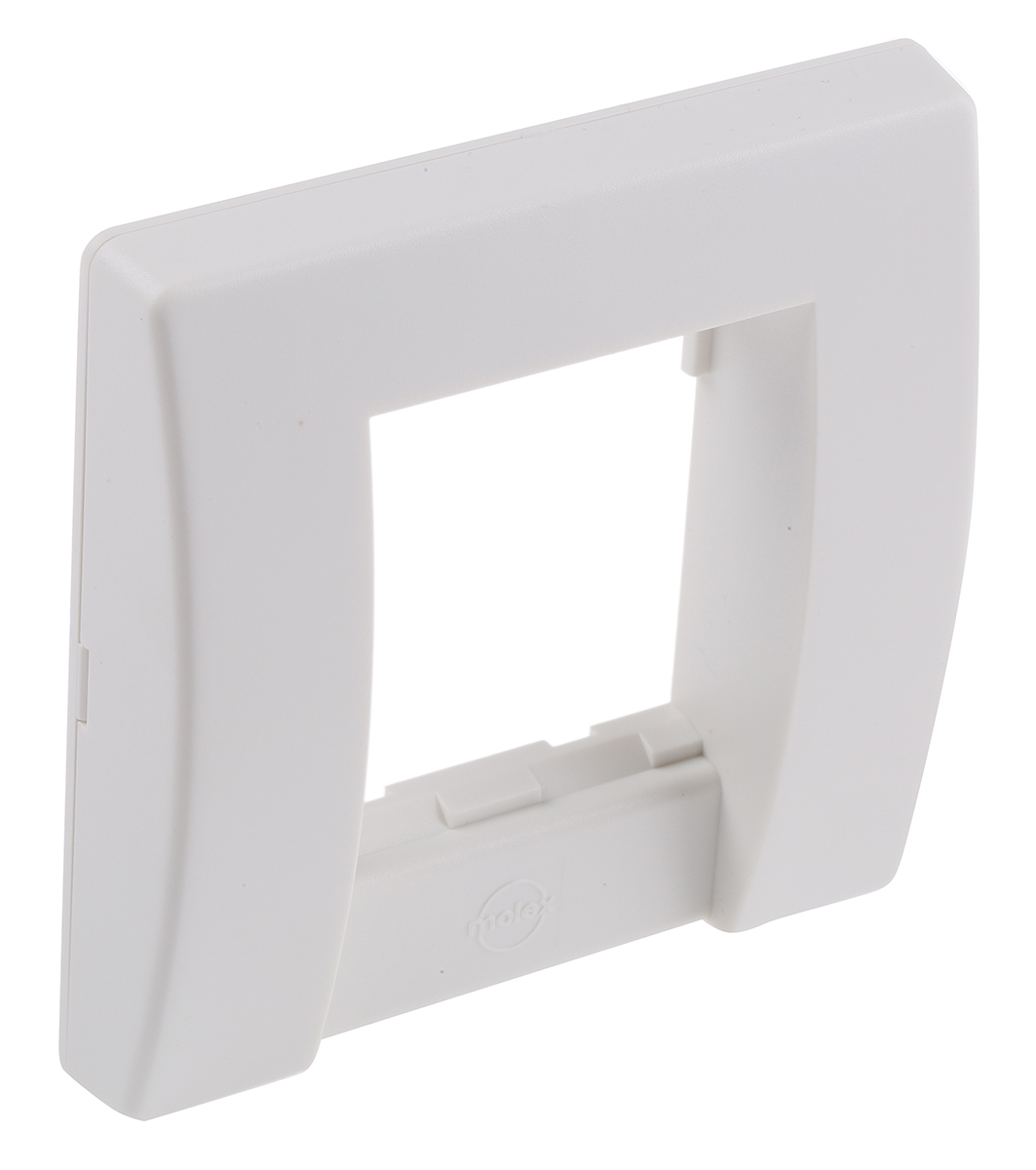 Molex Premise Networks Angled Cat6 1 Way RJ45 Face Plate