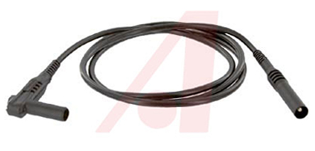 Mueller Electric, 20A, 1kV, Black, 1m Lead Length