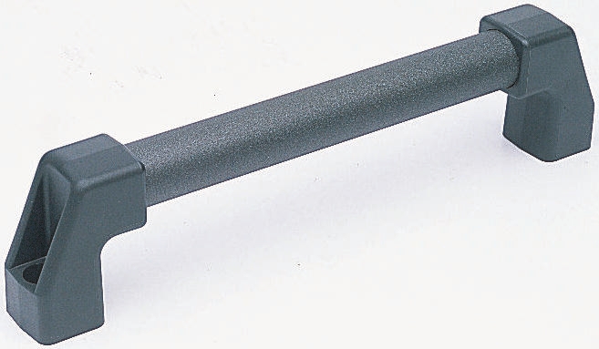 Elesa Black Aluminium Handle 78 mm Height, 38mm Width, 374mm Length