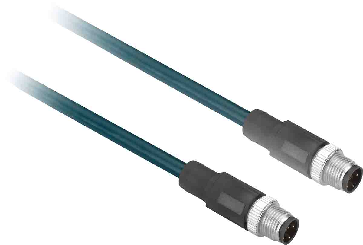 Telemecanique Sensors Male 4 way M12 to Female 4 way M12 Sensor Actuator Cable, 1 m