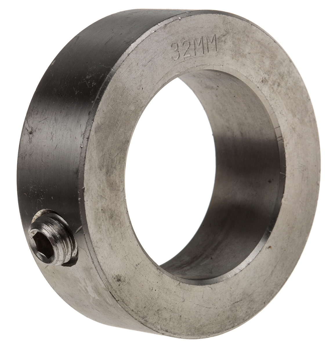 RS PRO Shaft Collar, One Piece, Set Screw, Bore 32mm, OD 50mm, W 16mm, Stainless Steel