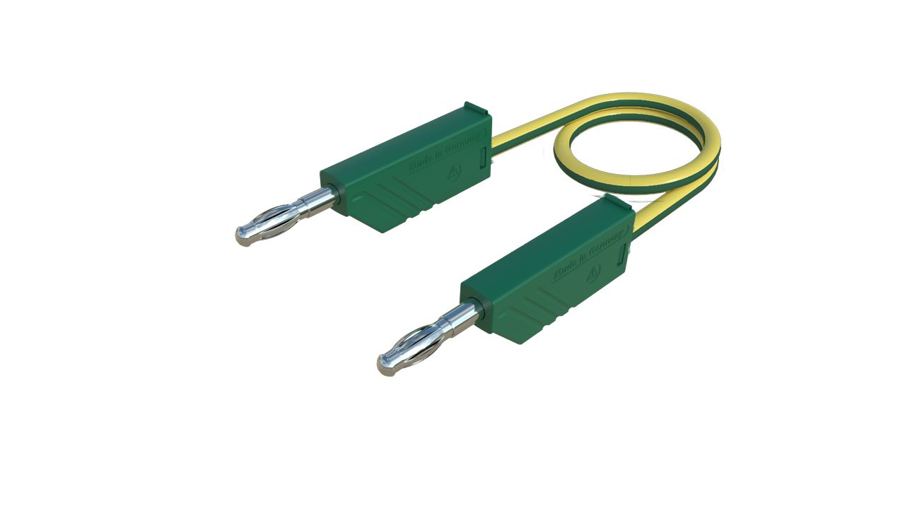 Hirschmann Test & Measurement Test Probes, 32A, 60V dc, Green, 25cm Lead Length