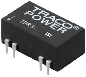 TRACOPOWER TDR 3WI DC-DC Converter, 5V dc/ 600mA Output, 9 → 36 V dc Input, 3W, Through Hole, +85°C Max Temp