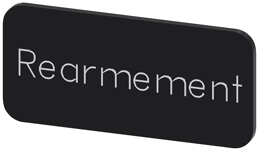 Siemens Labeling plate, Réarmement