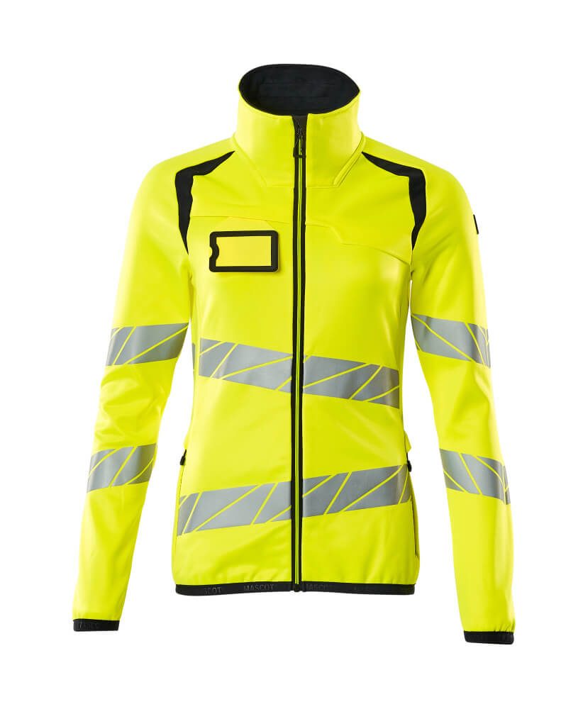 Mascot Workwear Yellow/Navy Unisex Hi Vis Fleece, XL