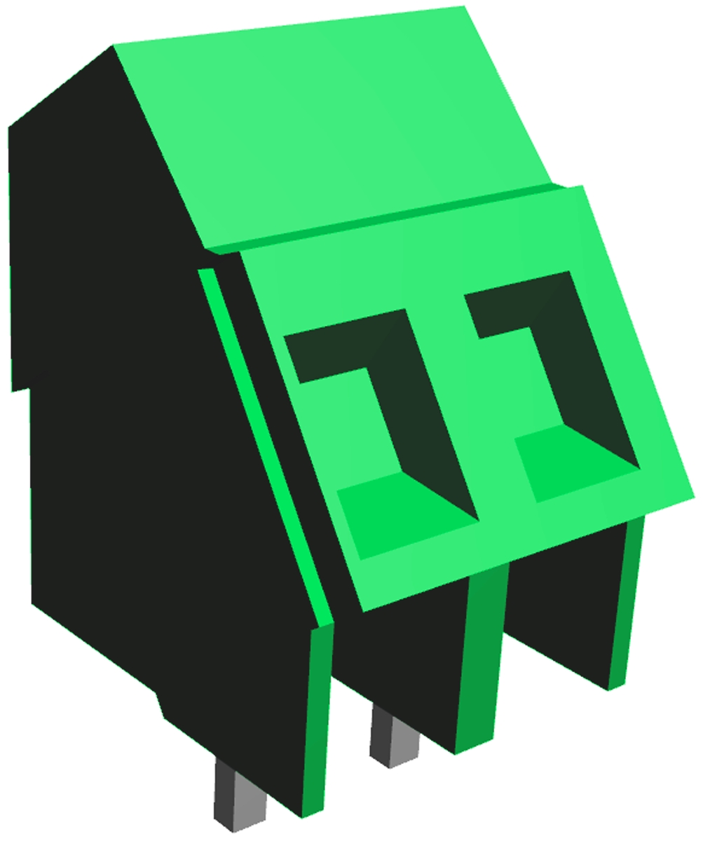 TE Connectivity, 5mm Pitch, Buchanan, 2 Way, Angled, Pluggable Terminal Block, Header, Through Hole, Screw Termination,