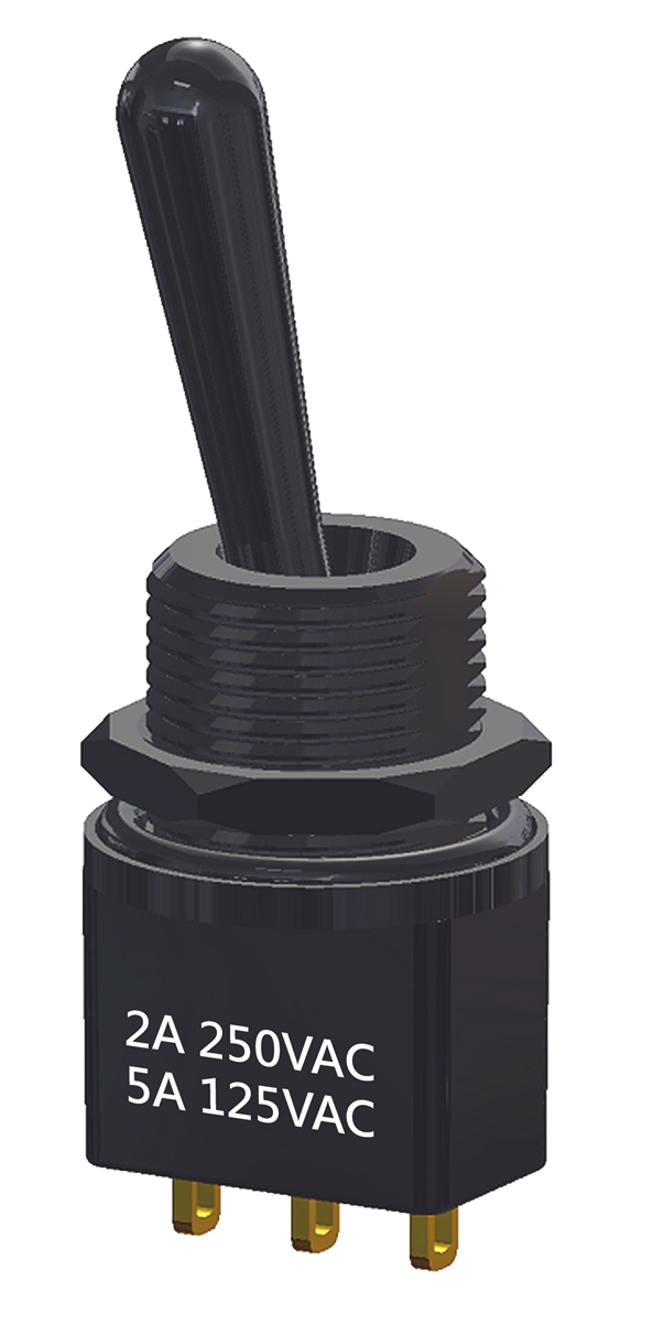 RS PRO Toggle Switch, PCB Mount, On-Off-On, SPDT, Solder Terminal