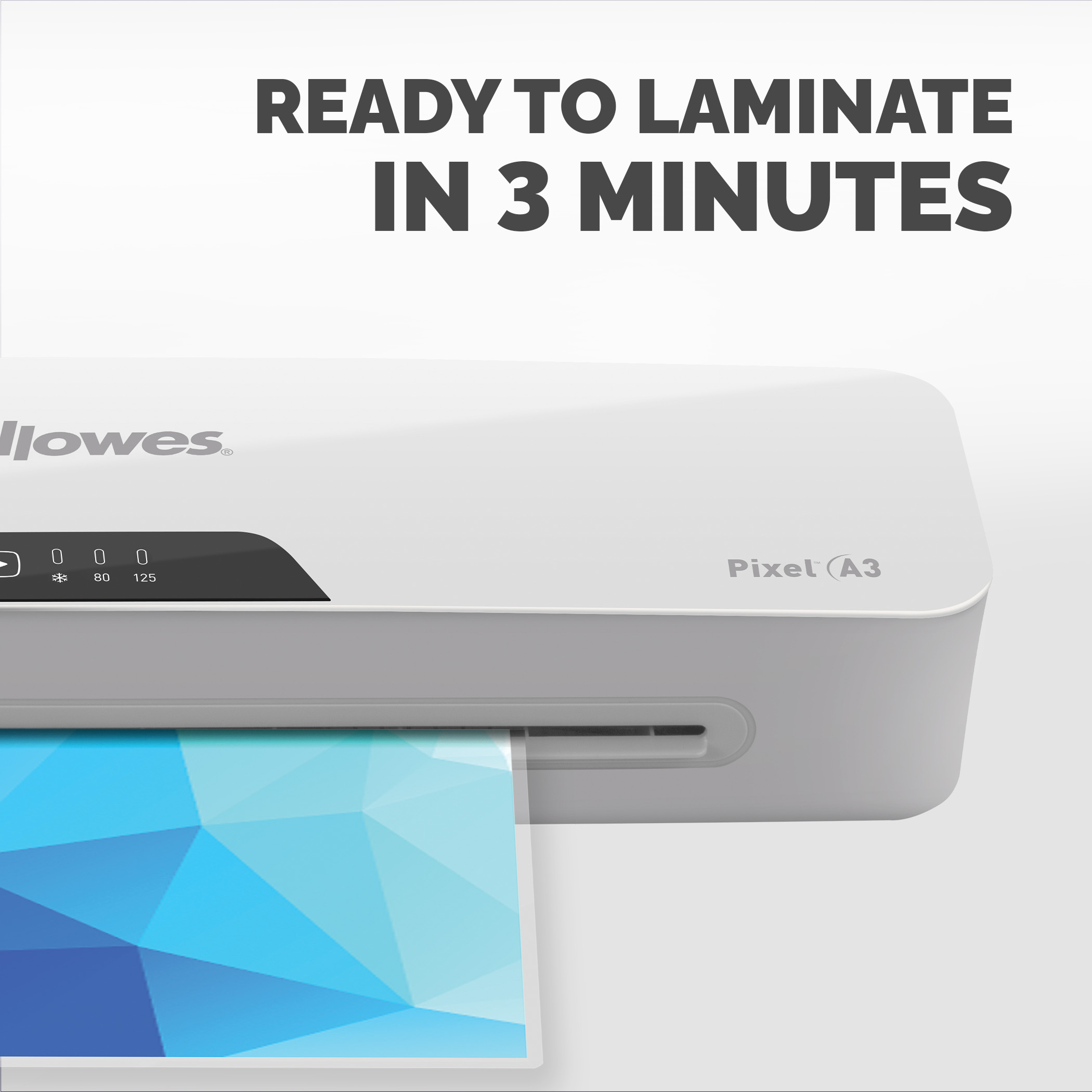 Fellowes Pixel A3 Hot A3 Laminator Grey/White