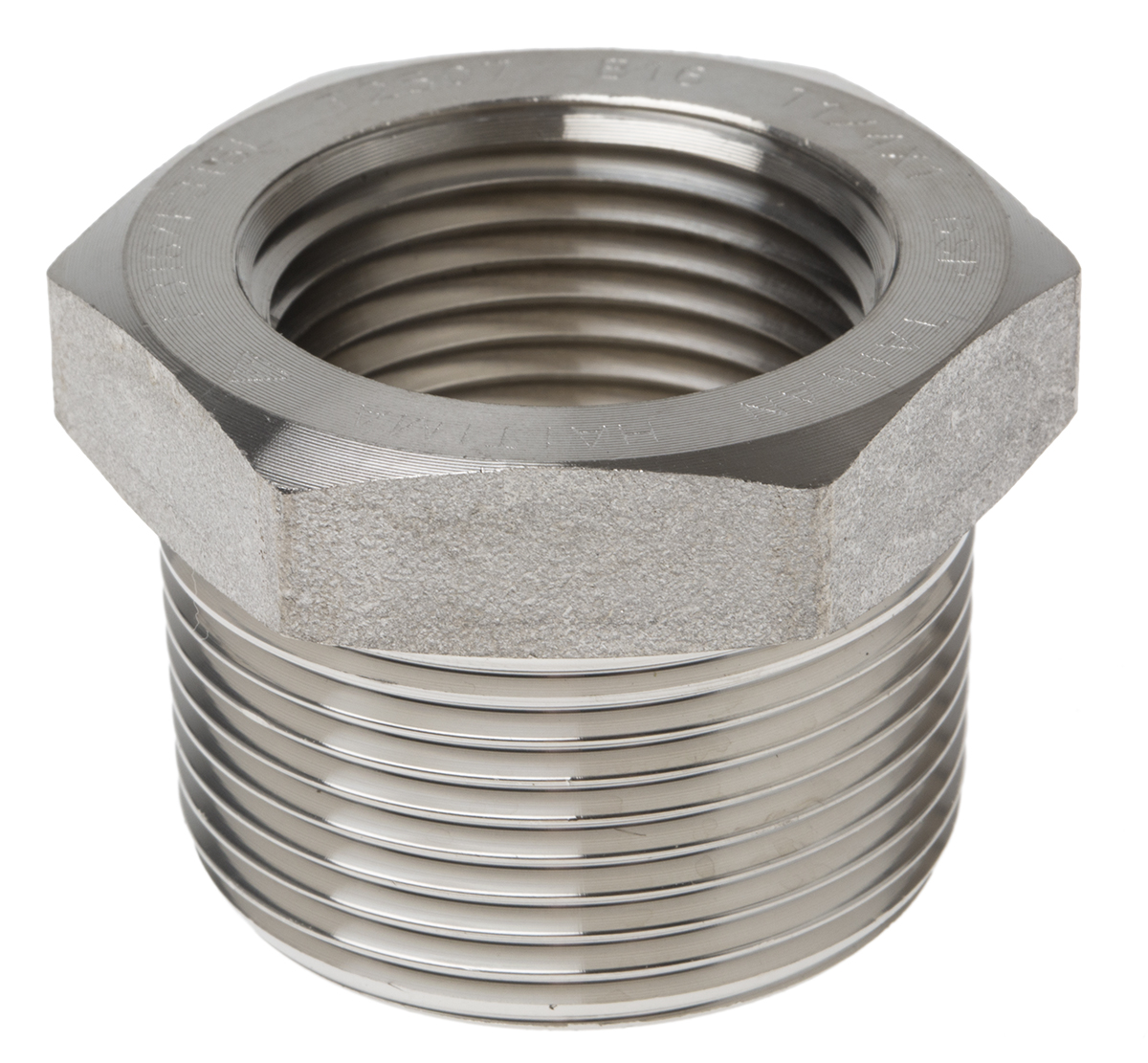 RS PRO Stainless Steel Pipe Fitting, Straight Hexagon Bush, Male R 1-1/4in x Female Rc 1in