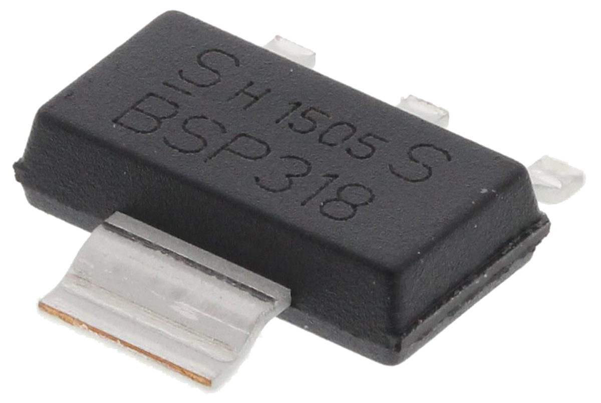 Infineon SIPMOS Type N-Channel MOSFET, 2.6 A, 60 V Enhancement, 4-Pin SOT-223 BSP318SH6327XTSA1