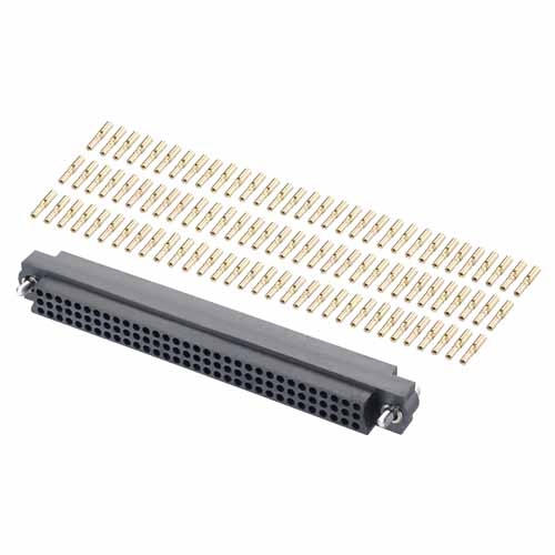 HARWIN M83 Series Straight PCB Socket, 96-Contact, 3-Row, 2mm Pitch, Crimp Termination
