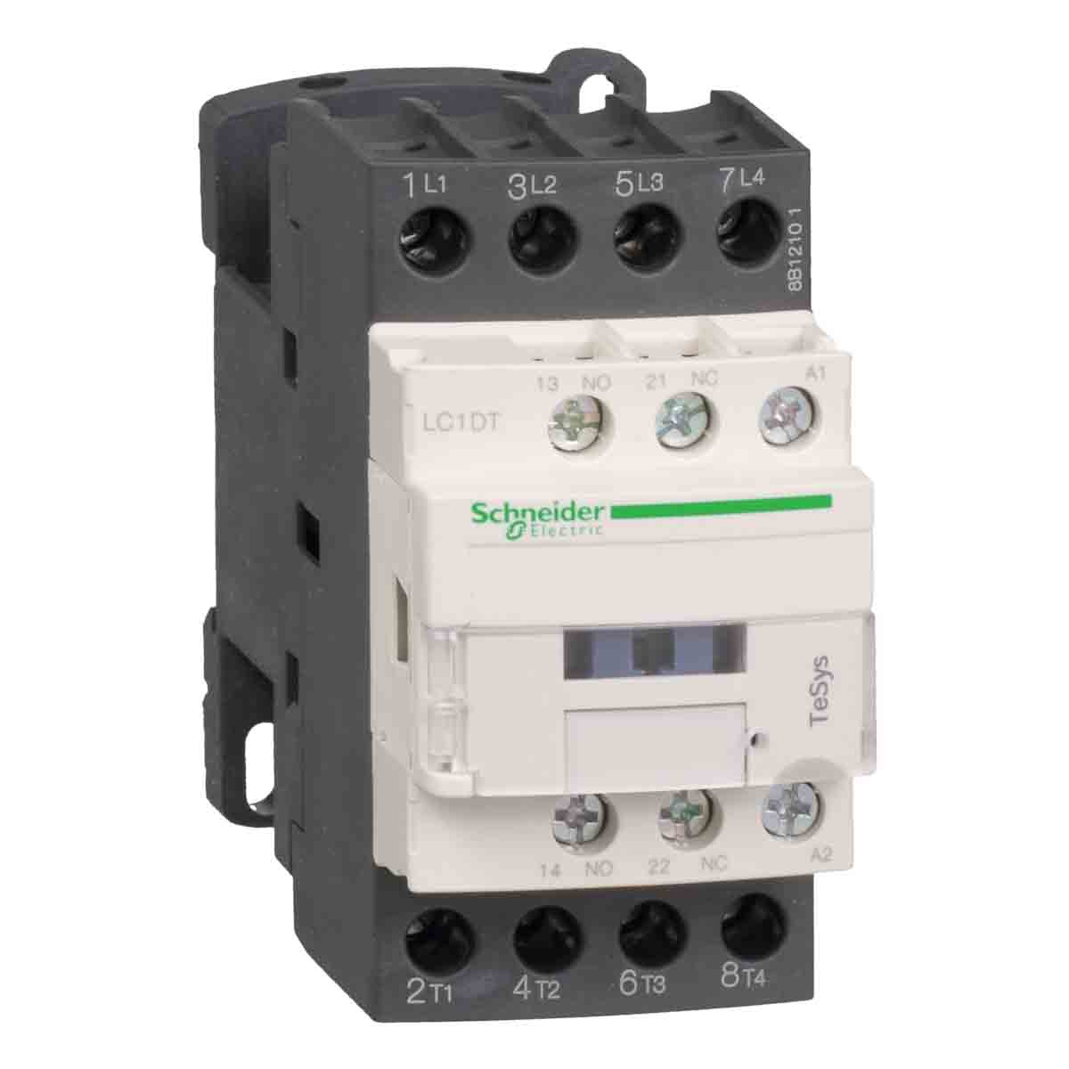 Schneider Electric Reversing Contactor, 110 V dc Coil, 4-Pole, 40 A, 4NO