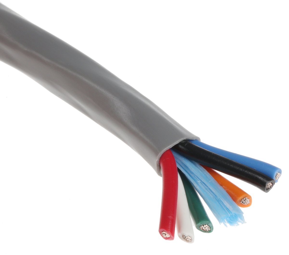 Alpha Wire Alpha Essentials Communication & Control Control Cable, 6 Cores, 0.81 mm² 18 AWG, Unscreened, 30 m, Grey