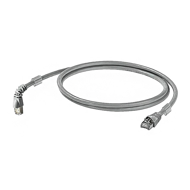 Weidmuller, 0.5m Cat6, Grey RJ45 to Male RJ45 Male, S/FTP Shielded, Terminated LSZH Sheath