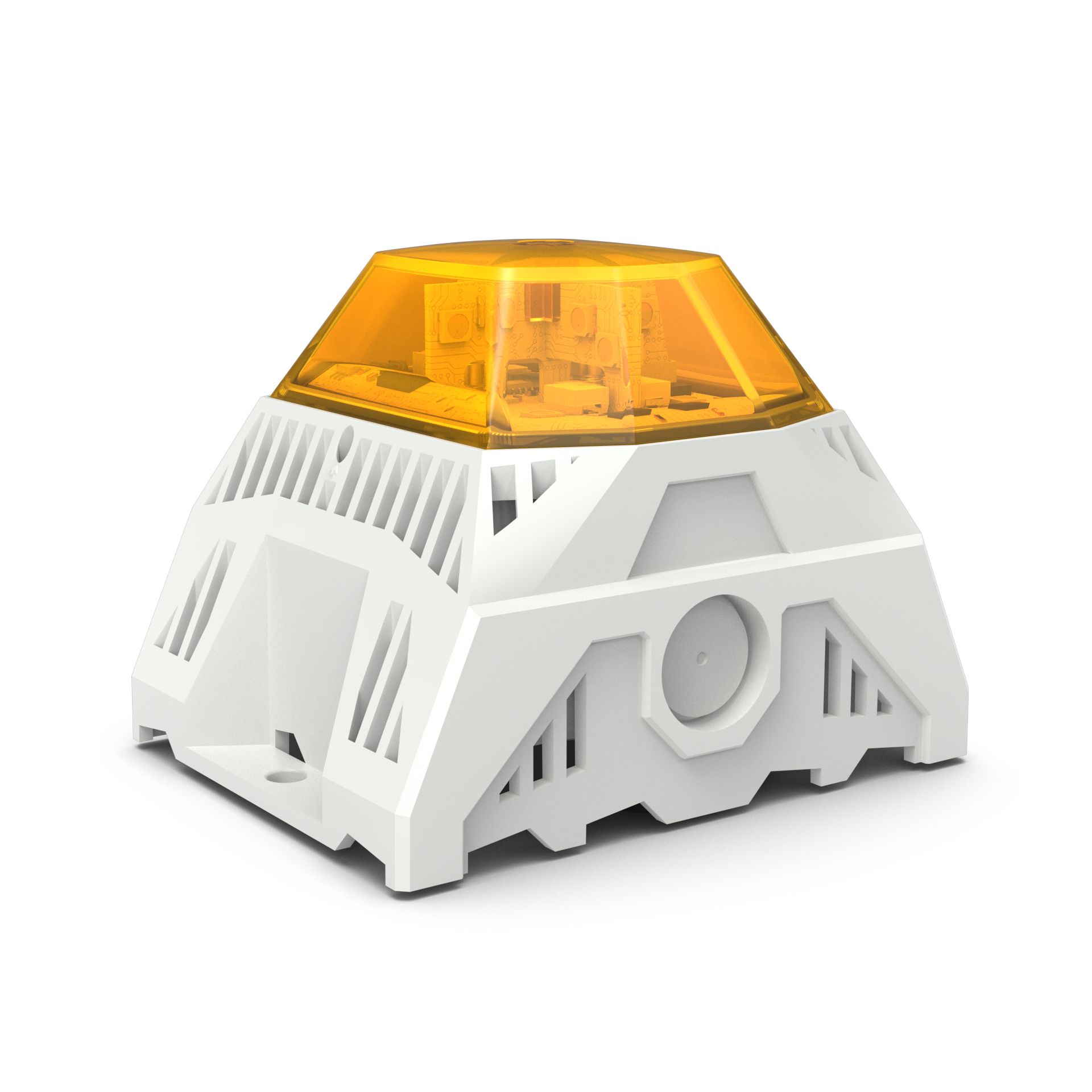 Pfannenberg 23383635055 Series Yellow Sounder Beacon, 115 → 230 V ac, IP66, Side Mounted, 105dB at 1 Metre