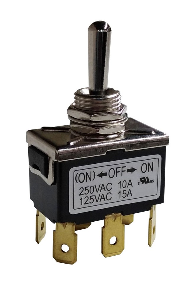 RS PRO Toggle Switch, PCB Mount, (On)-Off-On, DPDT, Solder Terminal