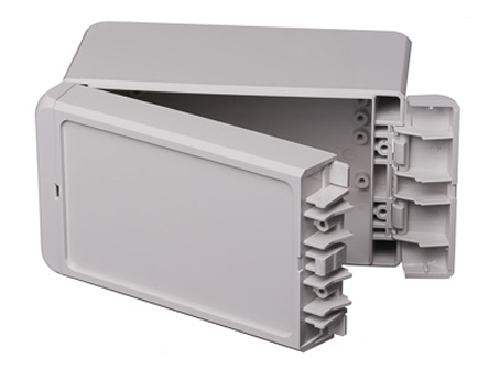 Bopla Bocube Series Light Grey Polycarbonate Enclosure, IP66, IP68, IK07, Light Grey Lid, 151 x 80 x 90mm