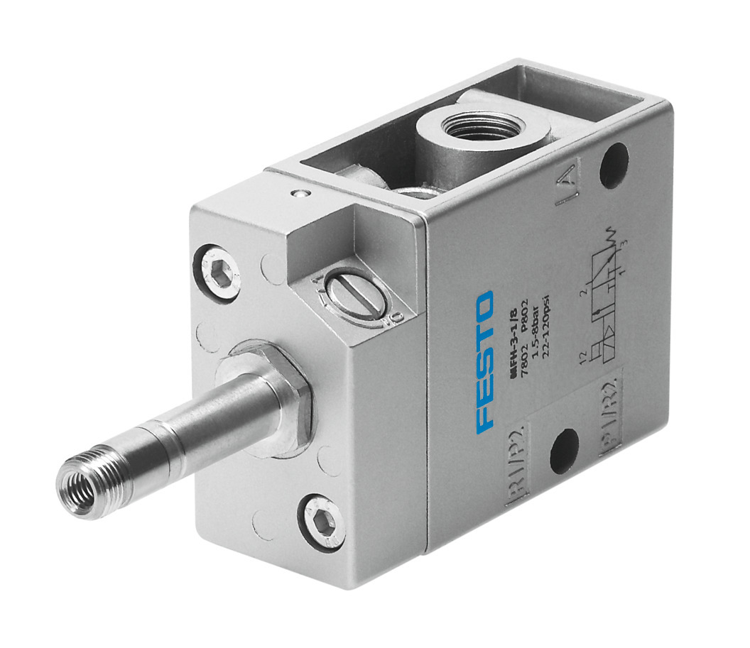 Festo 3/2 Closed, Monostable Solenoid Valve - Electrical G 1/8 MFH Series, 535897