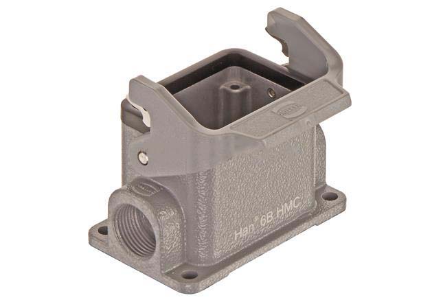 HARTING Han HMC Heavy Duty Power Connector Housing, M20 x 1.5 Thread, Side Entry Han B HMC Range