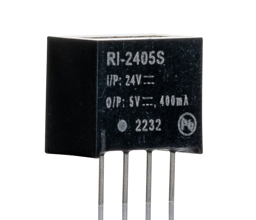 Recom RI DC-DC Converter, 5V dc/ 400mA Output, 21.6 → 26.4 V dc Input, 2W, Through Hole, +85°C Max Temp -40°C
