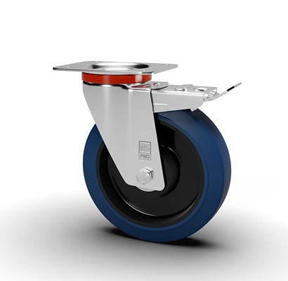 RS PRO Swivel Castor Wheel, 170kg Capacity, 125mm Wheel