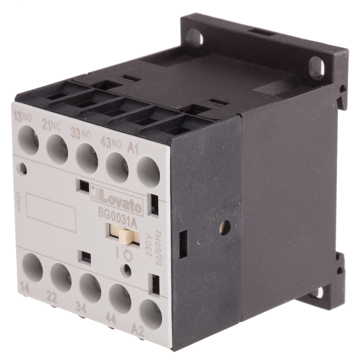 Lovato Orange BG Contactor Relay, 230 V ac Coil, 4-Pole, 10 A, 3NO + 1NC, 690 V ac