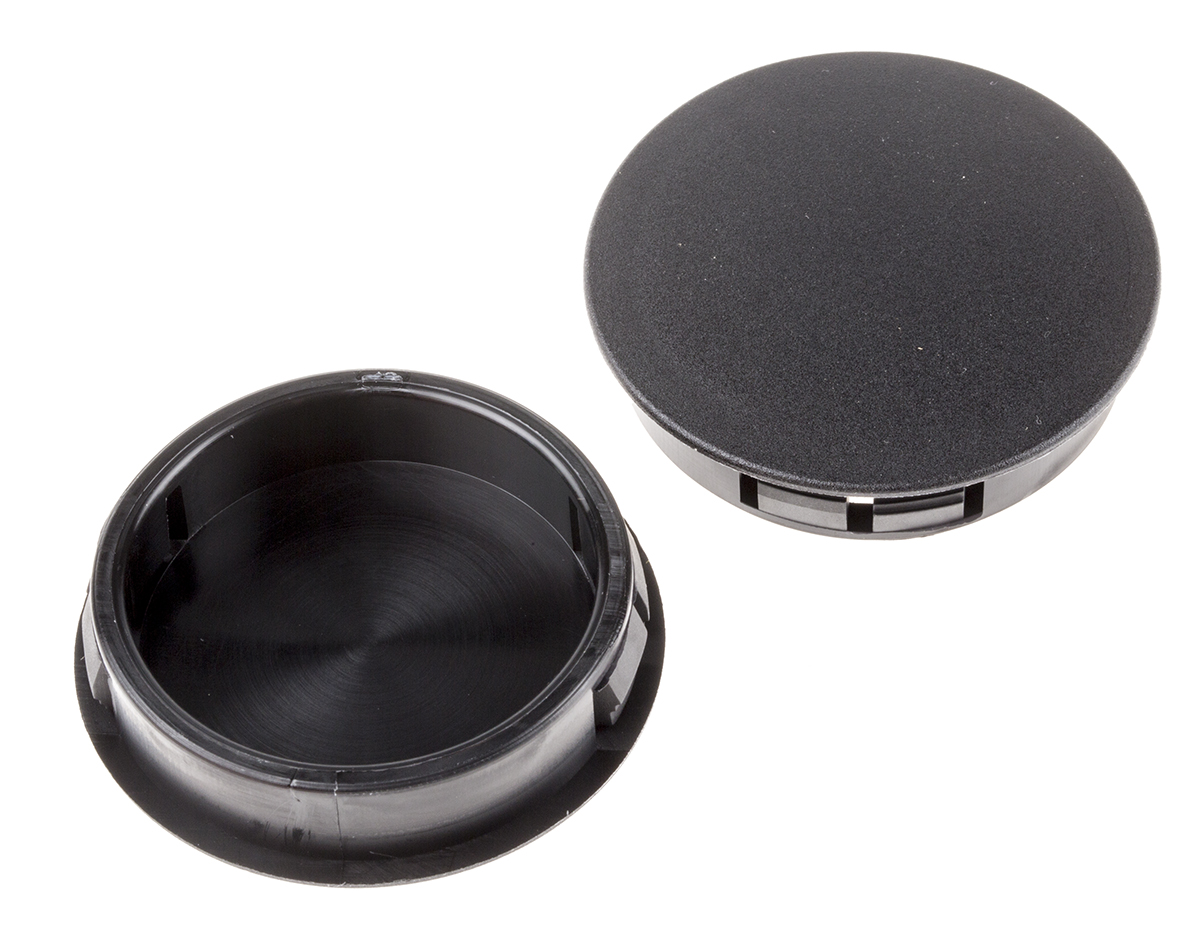 RS PRO Blanking Plug, 44.5mm Hole Diameter, Nylon 66, 49.7mm Diameter, Unthreaded
