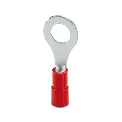 Phoenix Contact Uninsulated Ring Terminal, M6mm Stud Size, Red