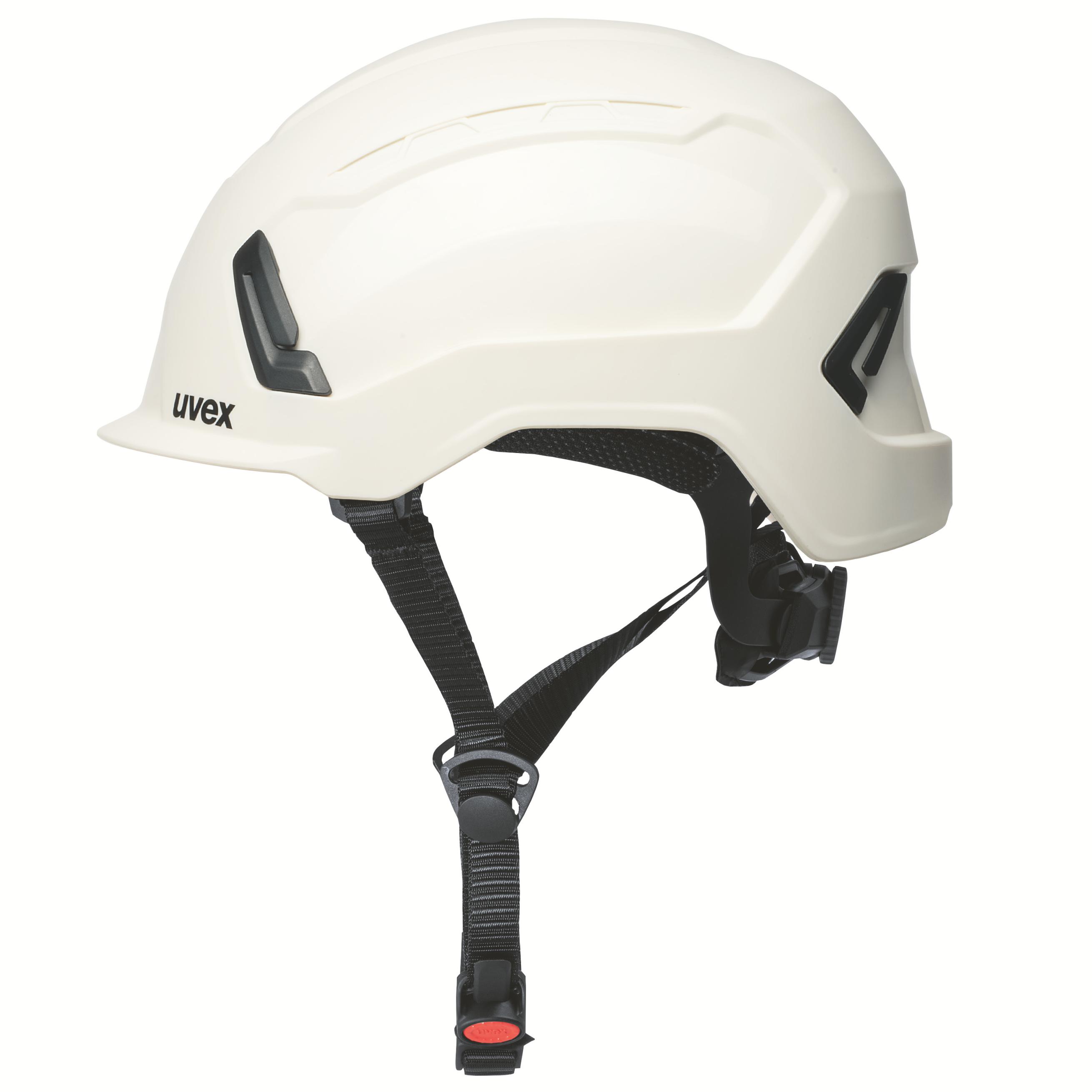 uvex pronamic alpine E White Hard Hat with Chin Strap, Adjustable
