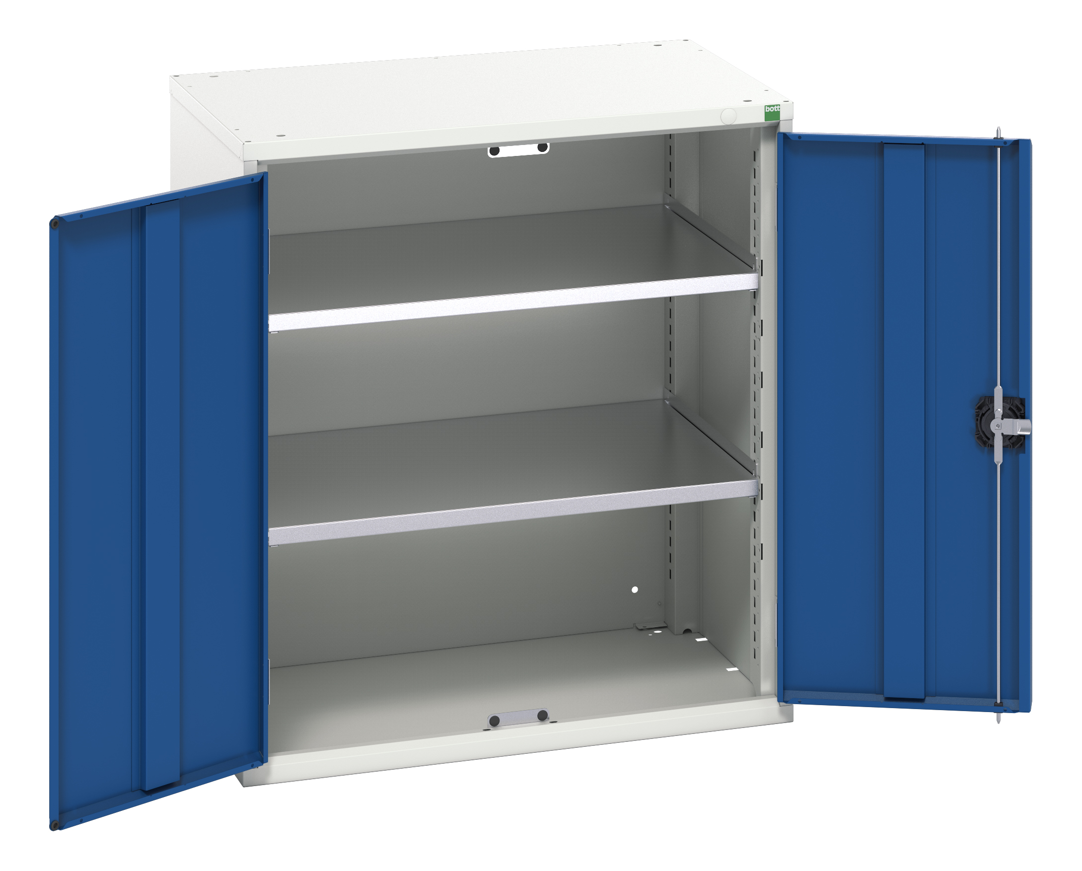 Bott 2 Door, 0 Drawer Sheet Steel Floor Standing Cupboard, 800 x 550 x 900mm