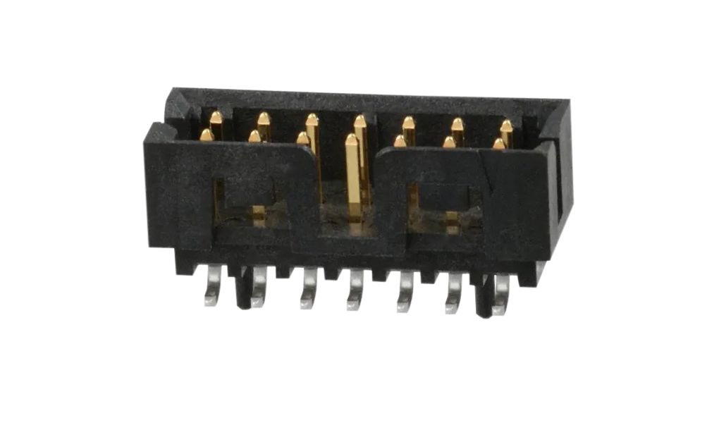 Molex Milli-Grid Series Vertical Surface PCB Header, 14 Contact(s), 2 mm Pitch, 2 Row, Shrouded