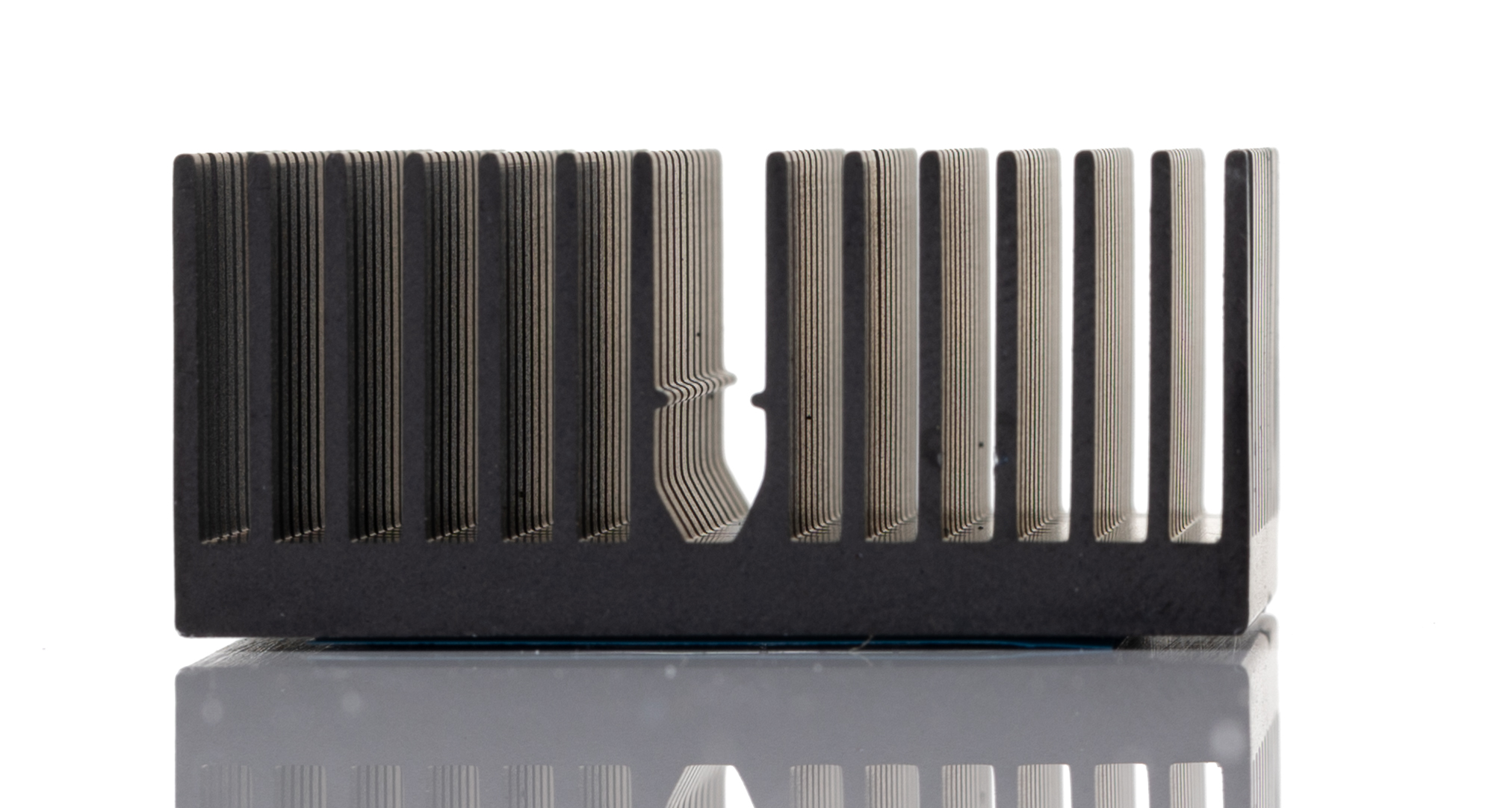 RS PRO Heatsink, Universal Rectangular Alu, 8.2K/W, 40 x 40 x 18mm, Adhesive Foil