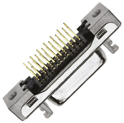 3M MDR 102 36 Way Through Hole D-sub Connector Socket, 1.27mm Pitch