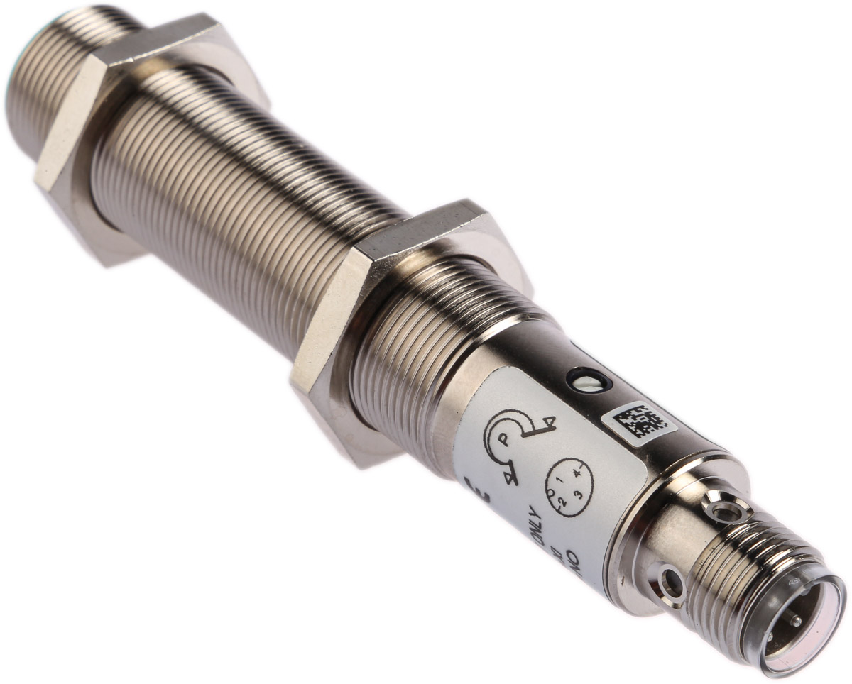 Pepperl + Fuchs Ultrasonic Threaded Barrel Proximity Sensor, M18, 1 m Detection, PNP NO, 12 → 30 V dc