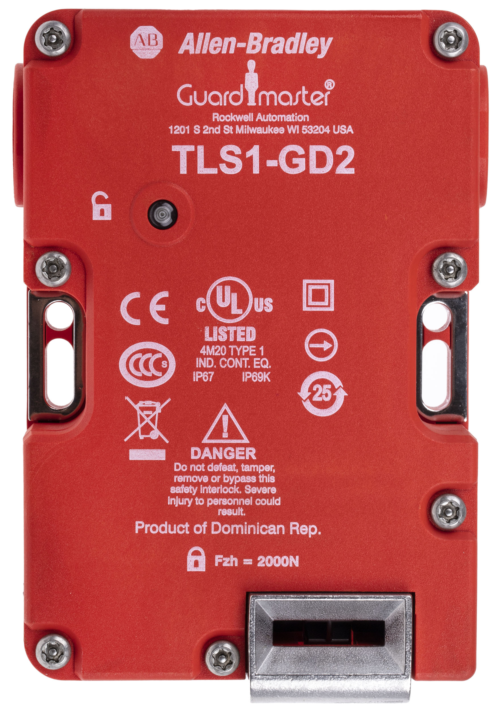 Allen Bradley Guardmaster 440G-T Series Solenoid Interlock Switch, Power to Unlock, 24V ac/dc, Actuator Included
