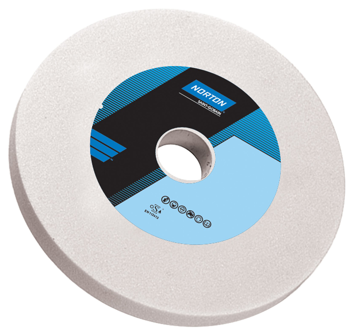 Norton VITRIUM 3 Straight Wheel Aluminium Oxide Grinding Wheel, 180mm Diameter, P60 Grit