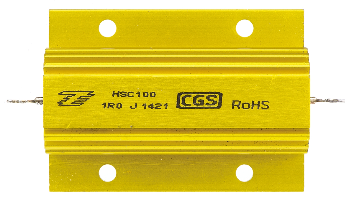 TE Connectivity, 1Ω 100W Wire Wound Chassis Mount Resistor HSC1001R0J ±5%