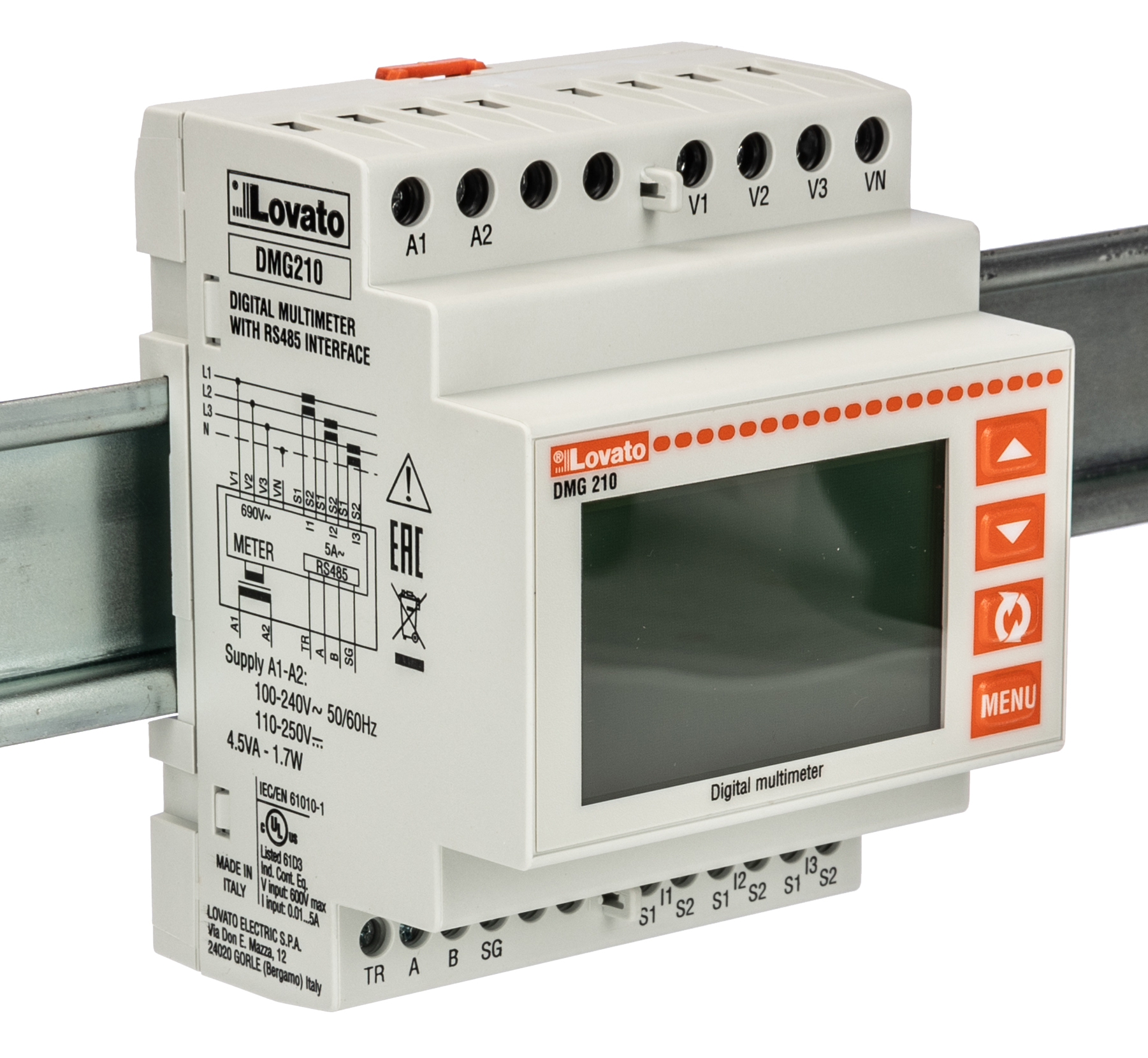 Lovato LCD Digital Panel Multi-Function MeterElectronic