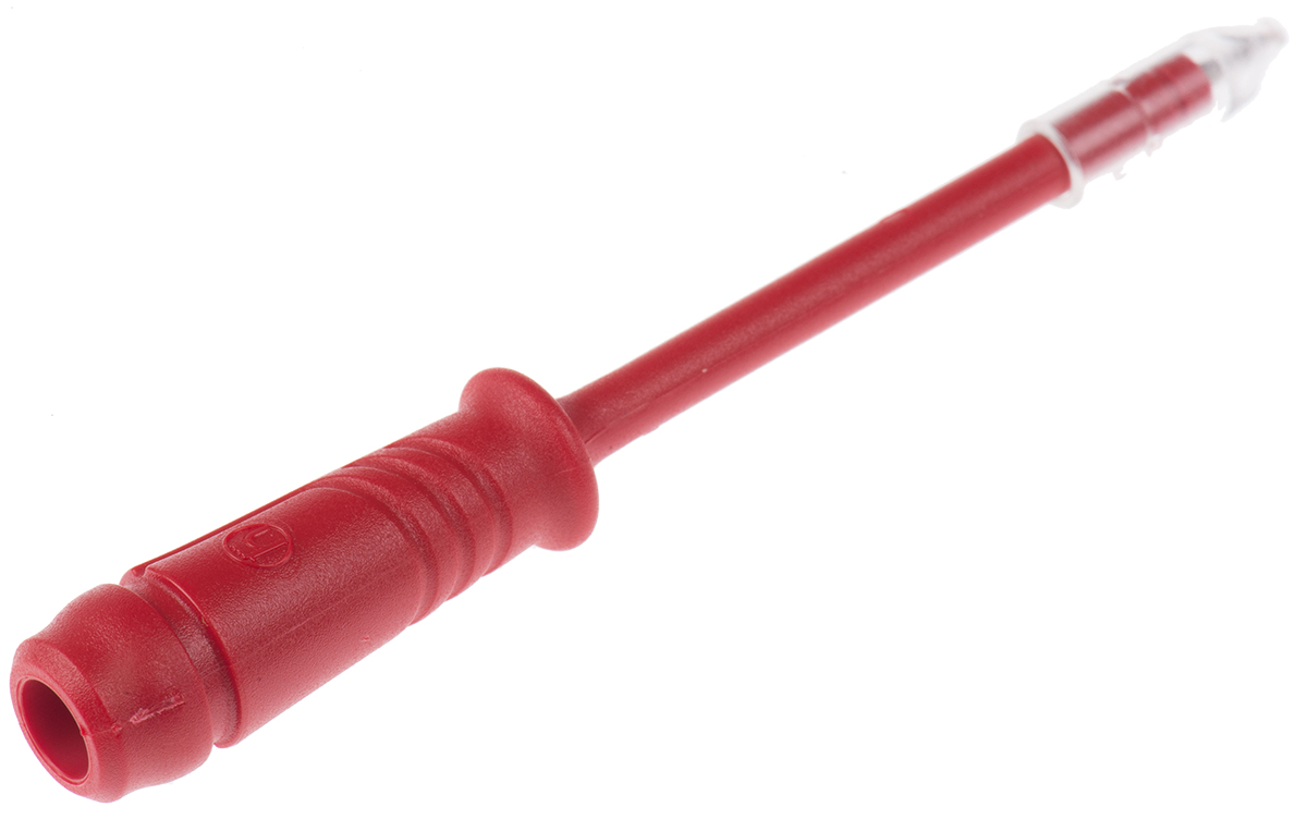 Hirschmann Fixed Test Probe, 2mm Tip, 50V ac, 4mm Socket, 1A