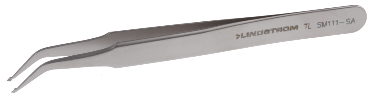 Lindstrom 120 mm, Stainless Steel, Rounded, ESD Tweezers