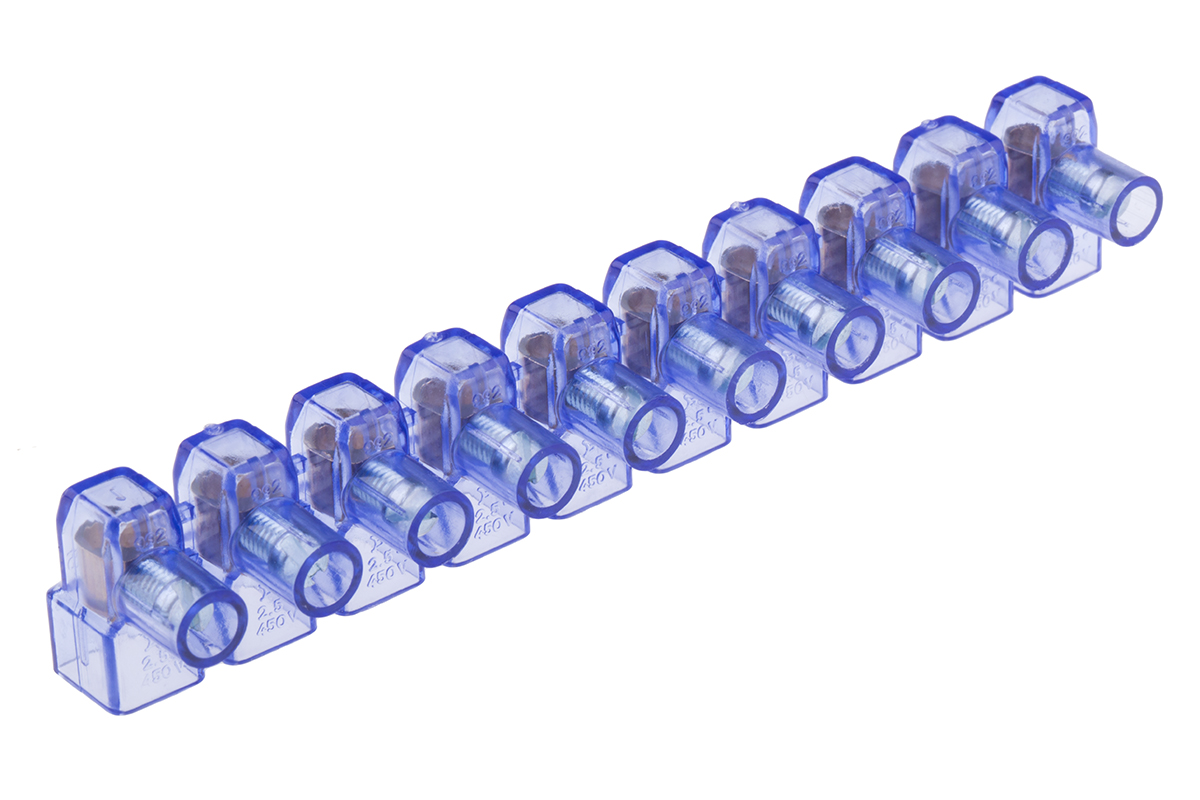 RS PRO Non-Fused Terminal Block, 10-Way, 2.5 mm² Wire, Screw Termination