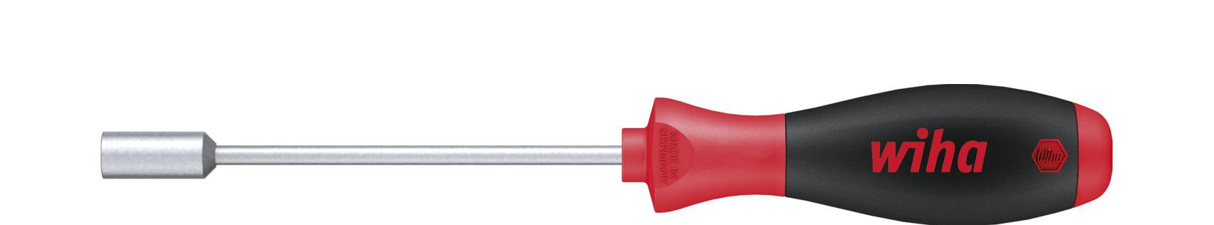 Wiha Hex Nut Driver Set, 8 mm Tip, 125 mm Blade, 243 mm Overall