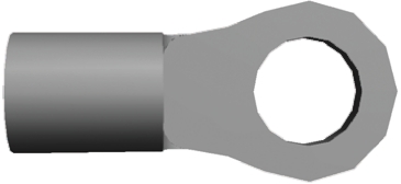 TE Connectivity, SOLISTRAND Uninsulated Ring Terminal, M4 Stud Size, 3mm² to 6mm² Wire Size